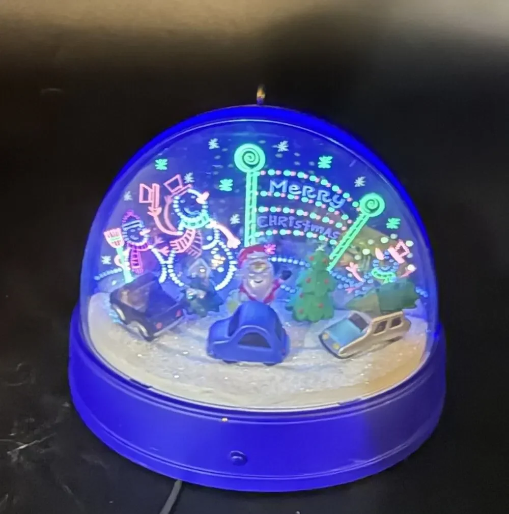 Hallmark HOLIDAY PARK Christmas Tree Ornament Light & Sound No Box! EUC -Lo24